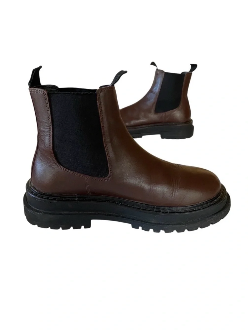 ASOS Design Chocolate Brown Chelsea Boots Mens 4 Women’s 5.5-6